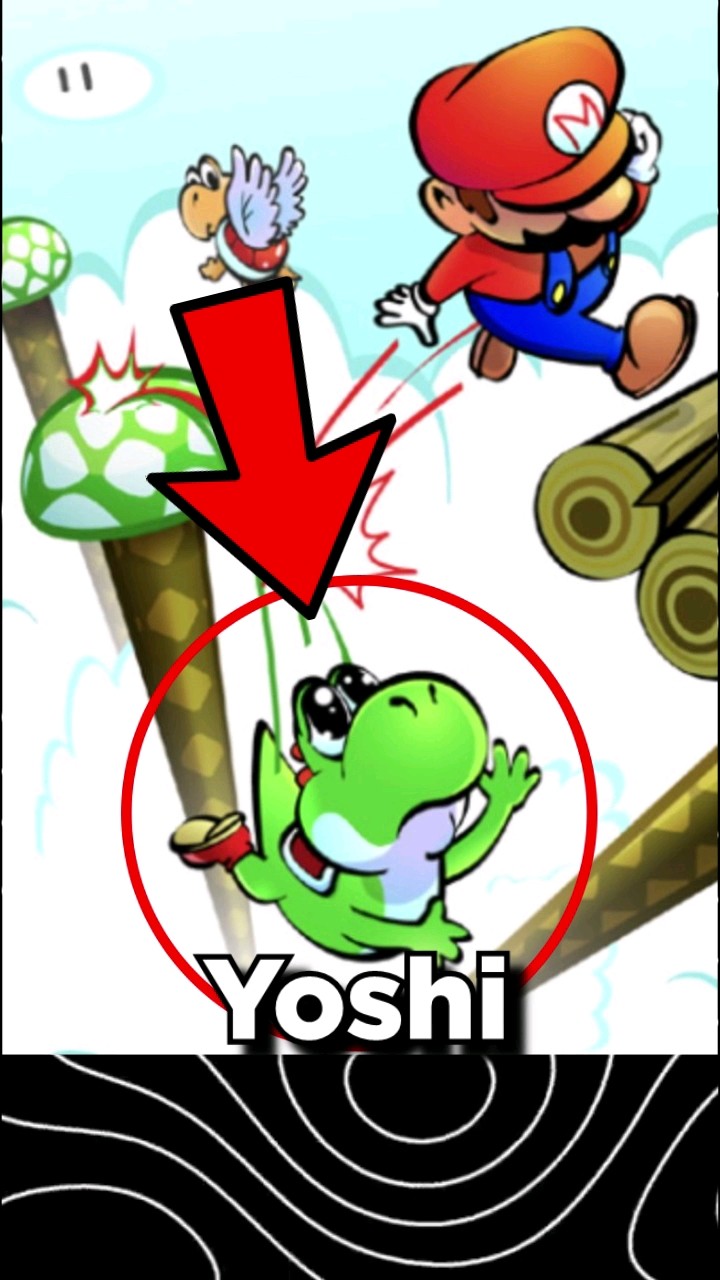 ¿POR QUÉ MARIO DEJA CAER A YOSHI? ? #mario #josativi #youtube #shorts #miedo #terror